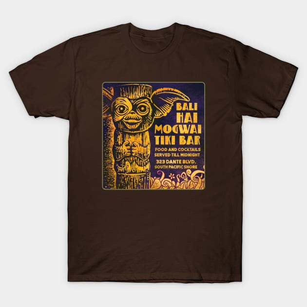 Mogwai Tiki Bar T-Shirt by ChetArt